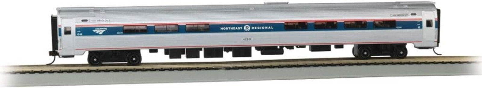 Detailed 85' Amtrak Amfleet I Café Car - Northeast Region Phase VI HO Scale