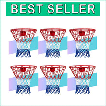 Load image into Gallery viewer, 2025 Upgrade Basketball Nets - 12 Loops, Weatherproof, Fade-Resistant, 6 Pack