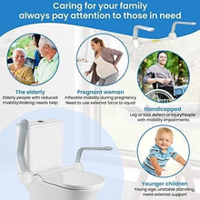 Load image into Gallery viewer, Heavy Duty, Foldable Toilet Rails for Elderly - Safety Assist up to 520 lbs