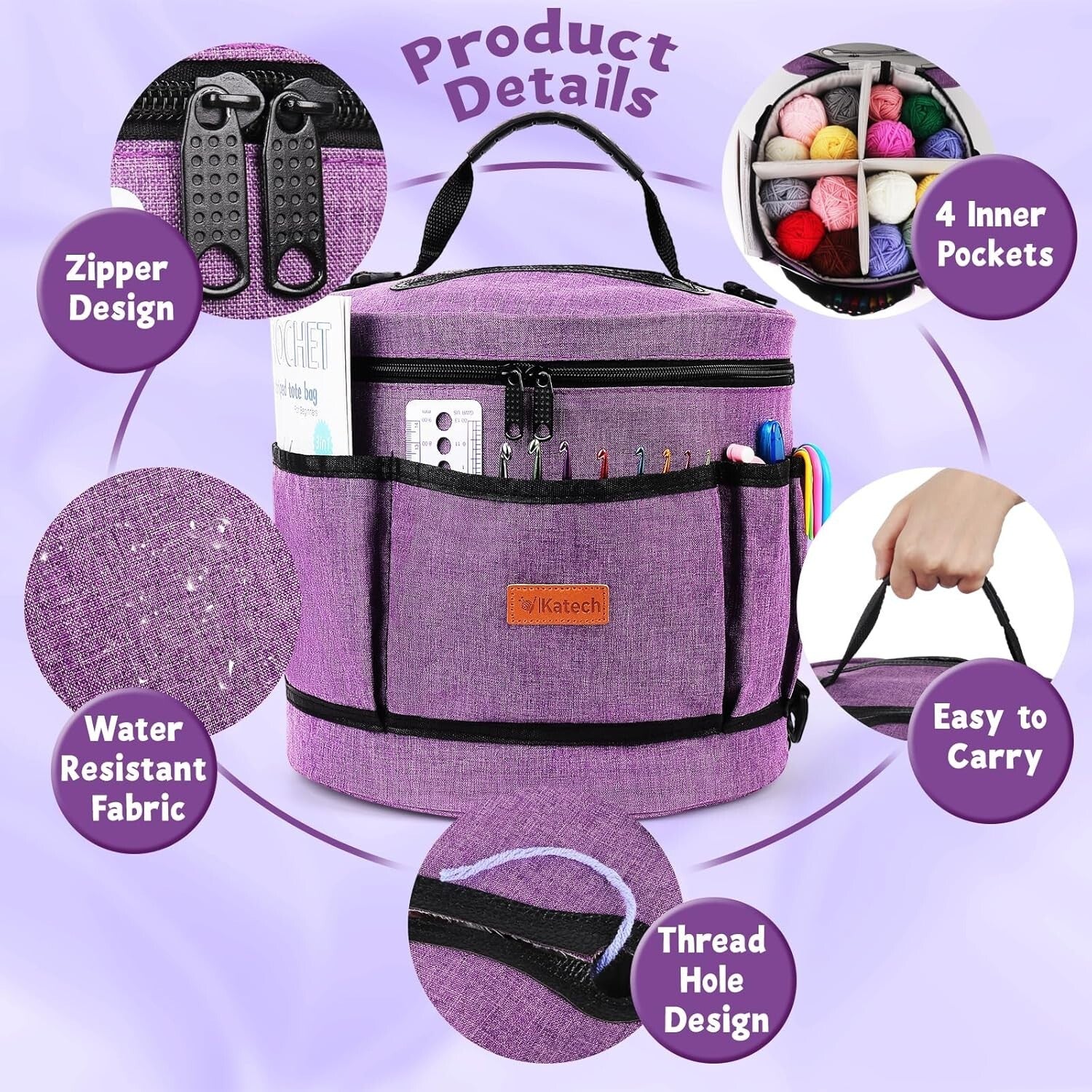 All-in-One Beginner Crochet Kit for Adults and Kids - Complete Crochet Supplies