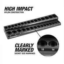 Load image into Gallery viewer, Magnetic Ratchet Socket Organizer - 3-Piece Set for Easy Storage in Tool Boxes