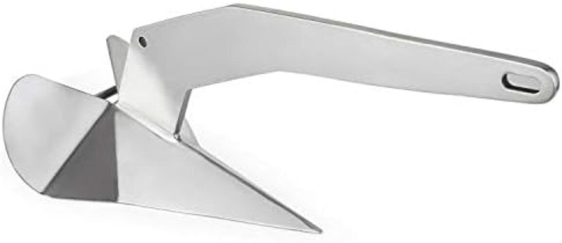 Durable 316 Stainless Steel Boat Anchor - Heavy-Duty Triangular Design, 11-35lb