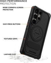 Load image into Gallery viewer, Magnetic Twist Lock Case for Galaxy S25 Ultra - Shock-Resistant and Versatile