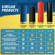 Load image into Gallery viewer, 3" Wet Diamond Core Drill Bit with 14" Depth – Ideal for Concrete &amp; Masonry
