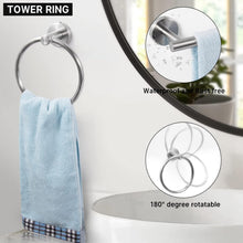 Load image into Gallery viewer, Stylish 10-Piece Bathroom Hardware Set - Brushed Nickel Finish, Safe Design