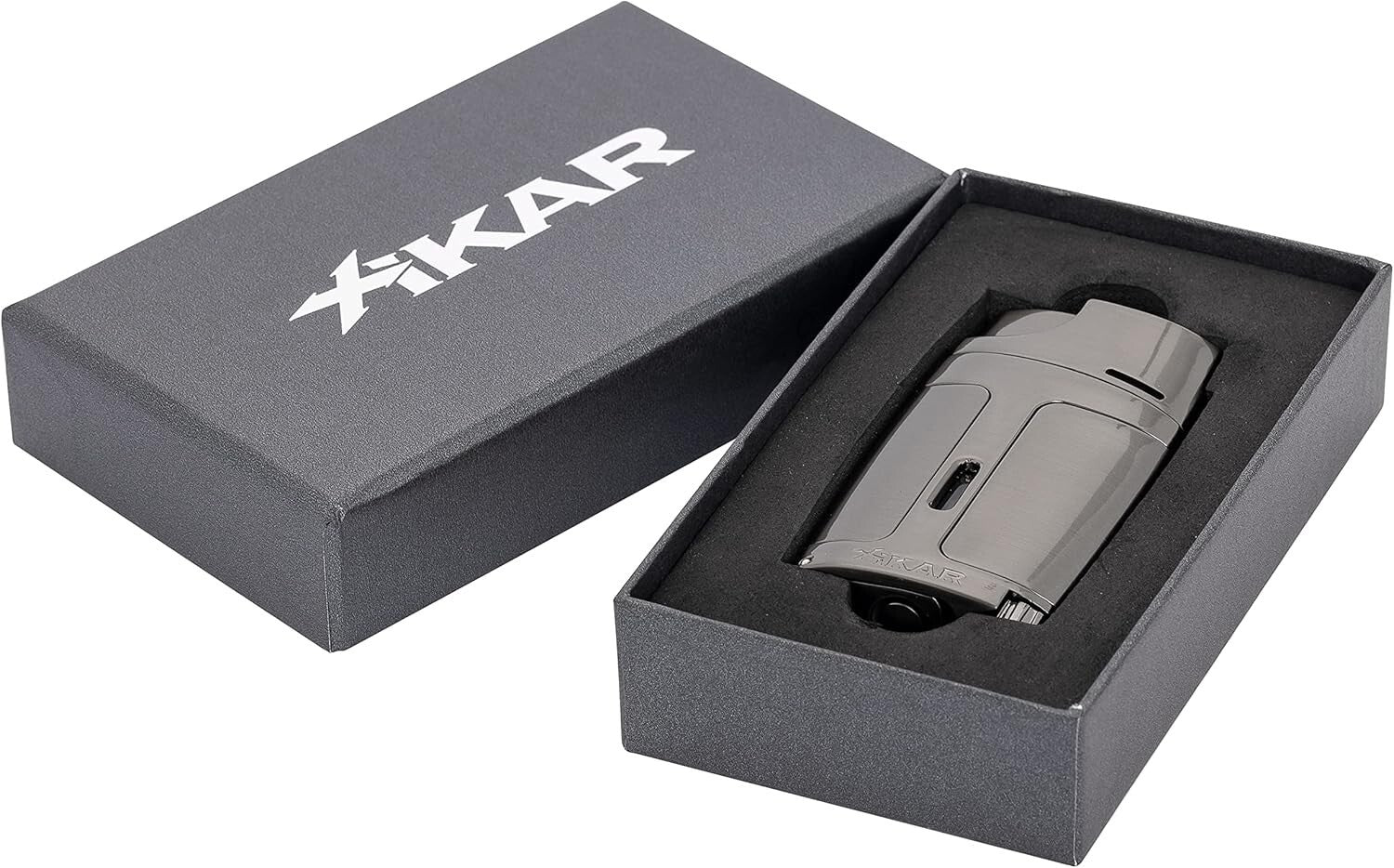 ELX Double Jet Flame Torch Lighter - Built-in Cigar Punch & Adjustment Wheel