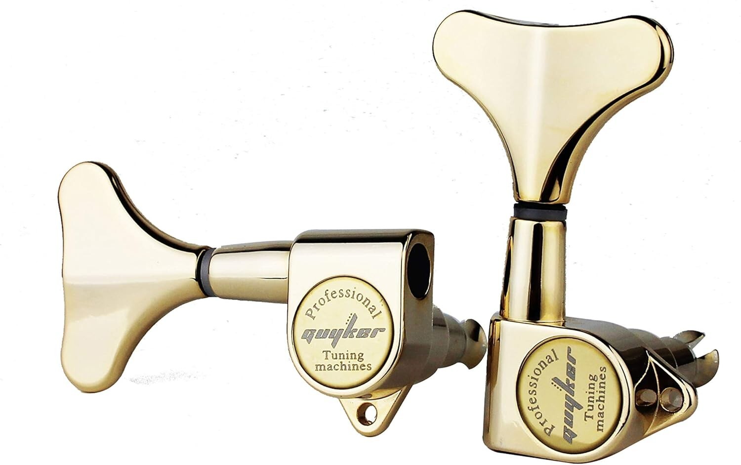 Upgrade Your Bass with 3R + 2L Golden Tuners - 17:1 Gear Ratio Sealed Design