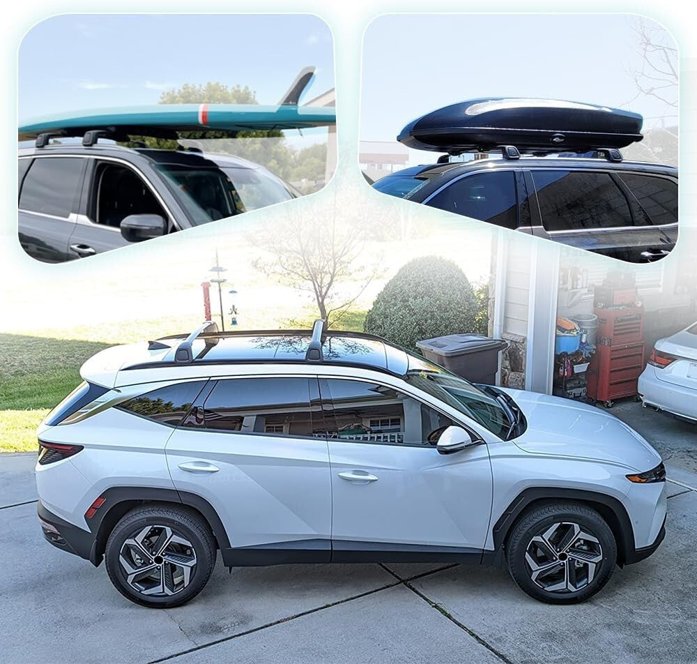 Durable Aerodynamic Roof Cross Bars for Hyundai Tucson 2022-2025 Models