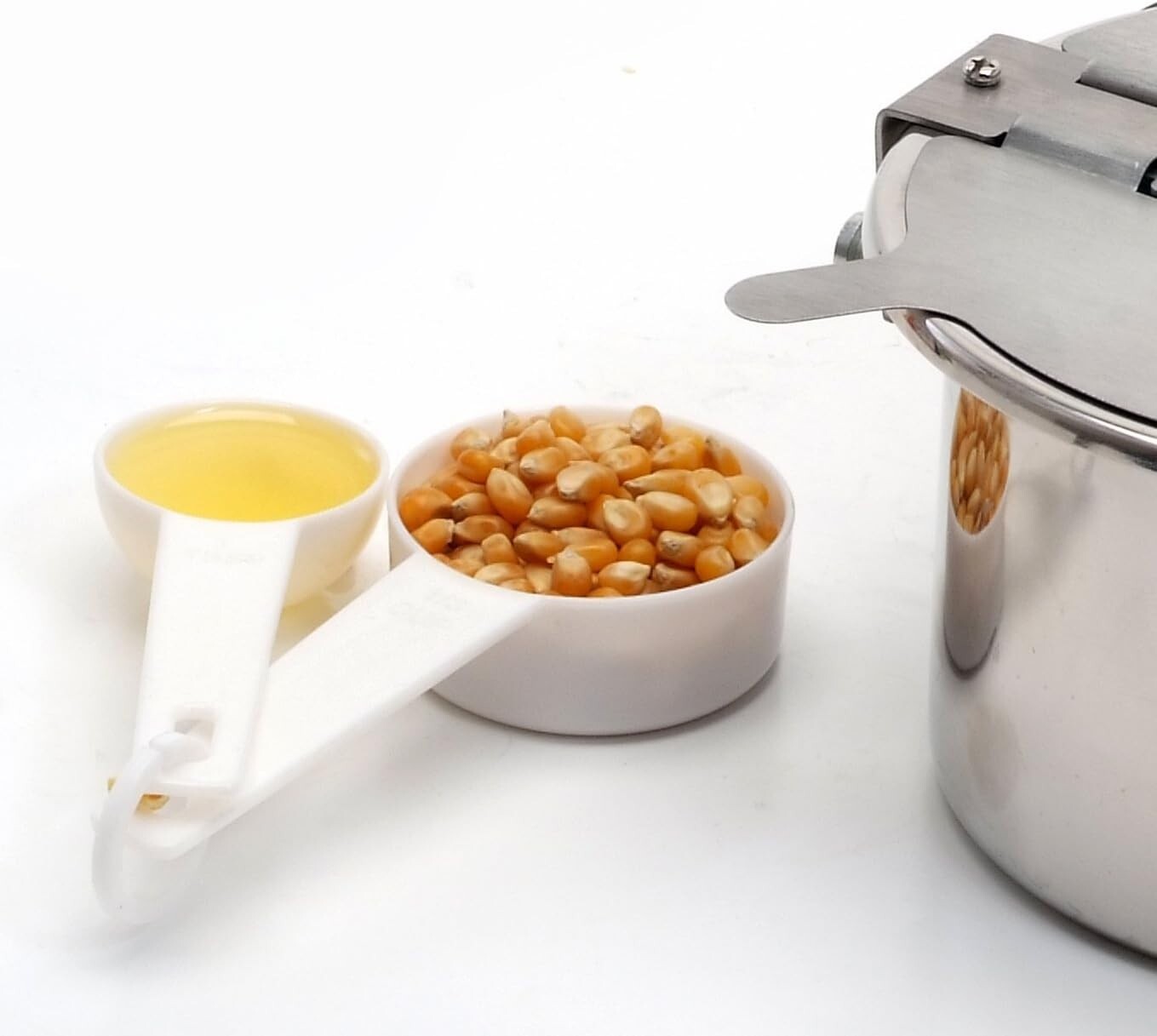 Elegant Red Plexiglass Popcorn Popper - 2.5 oz Capacity with Serving Tray