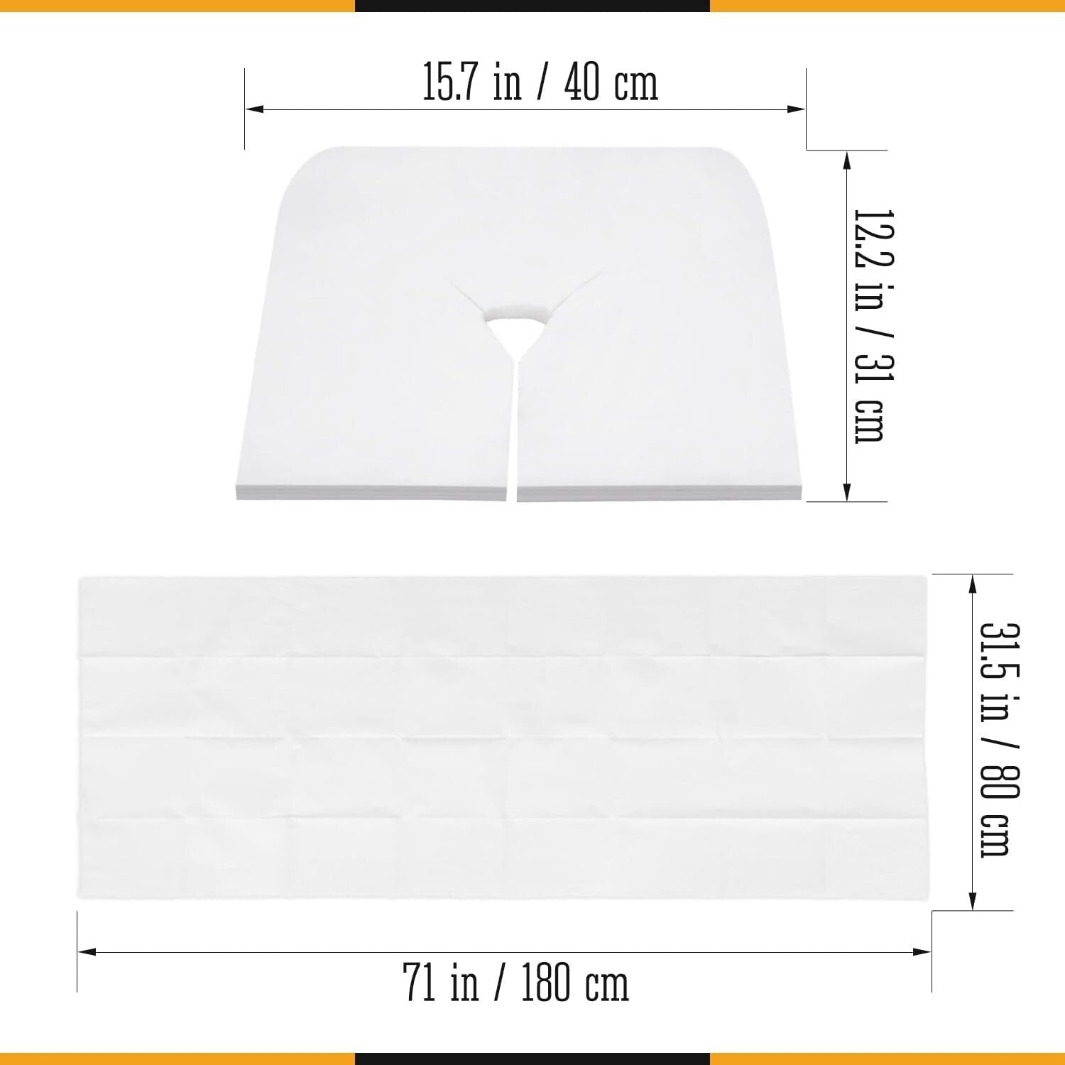 Premium 200 PCS Disposable Massage Sheets & Face Cradle Covers for Professionals