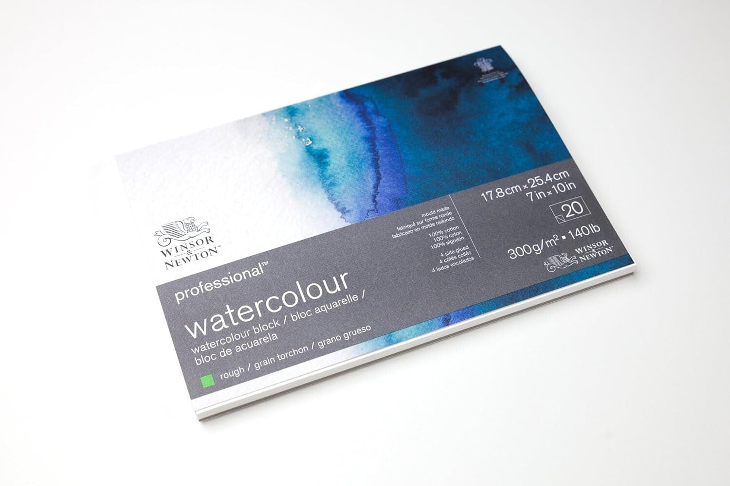 Resilient Watercolor Paper Block, 20 Sheets 9" x 12" - Ideal for Artists