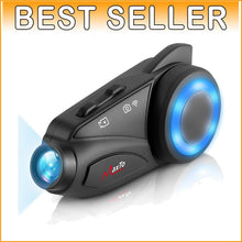 Load image into Gallery viewer, 1080P HD Motorcycle Bluetooth Headset with 360° Camera &amp; 3280Ft Intercom Range