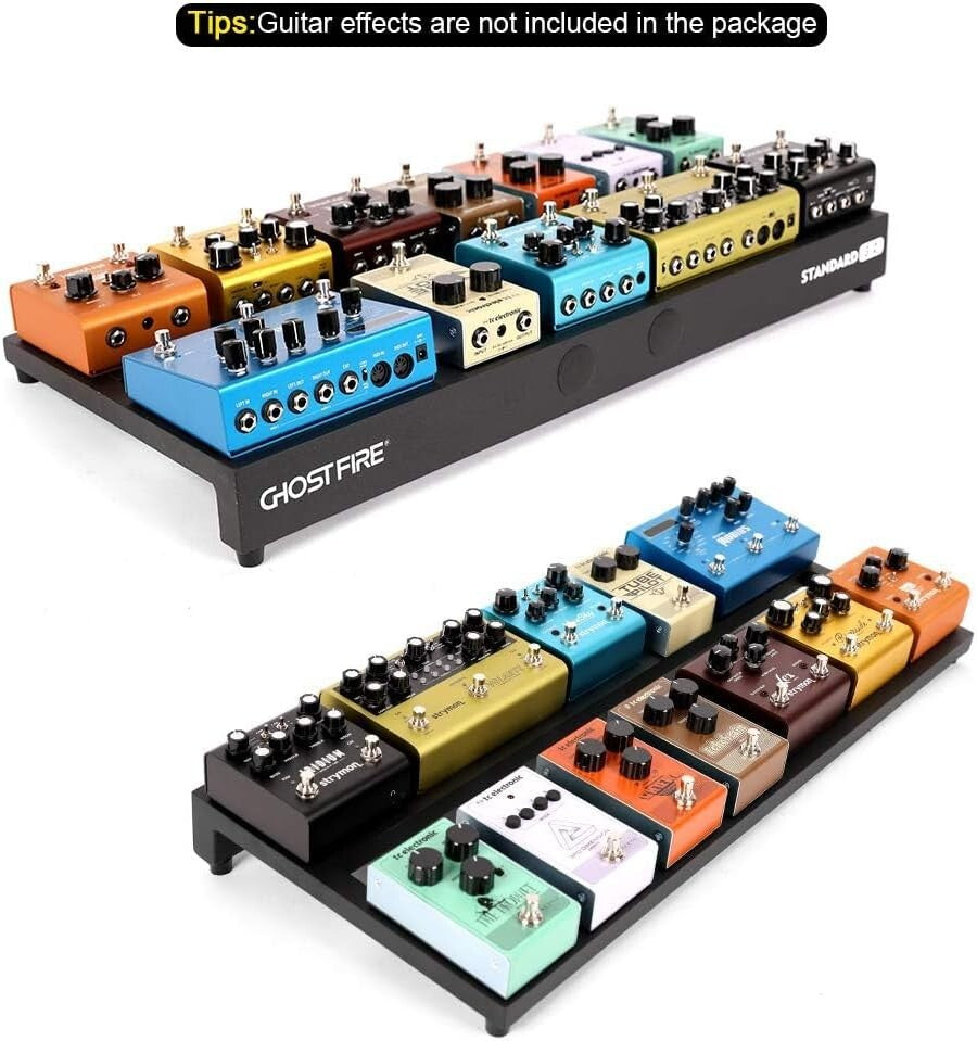 Aluminum Guitar Pedal Board 27.5''x12.5'' for Musicians - Ergonomic and Portable