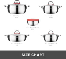 Load image into Gallery viewer, Durable 10-Piece Stainless Steel Cookware Set - Pot, Deep Pot, Casserole &amp; More