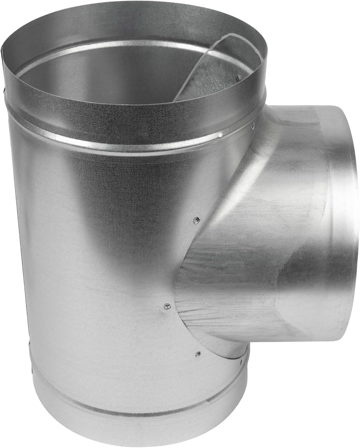 Durable 8-Inch T-Shape Ducting Splitter - Customizable 3-Way Ventilation Fitting