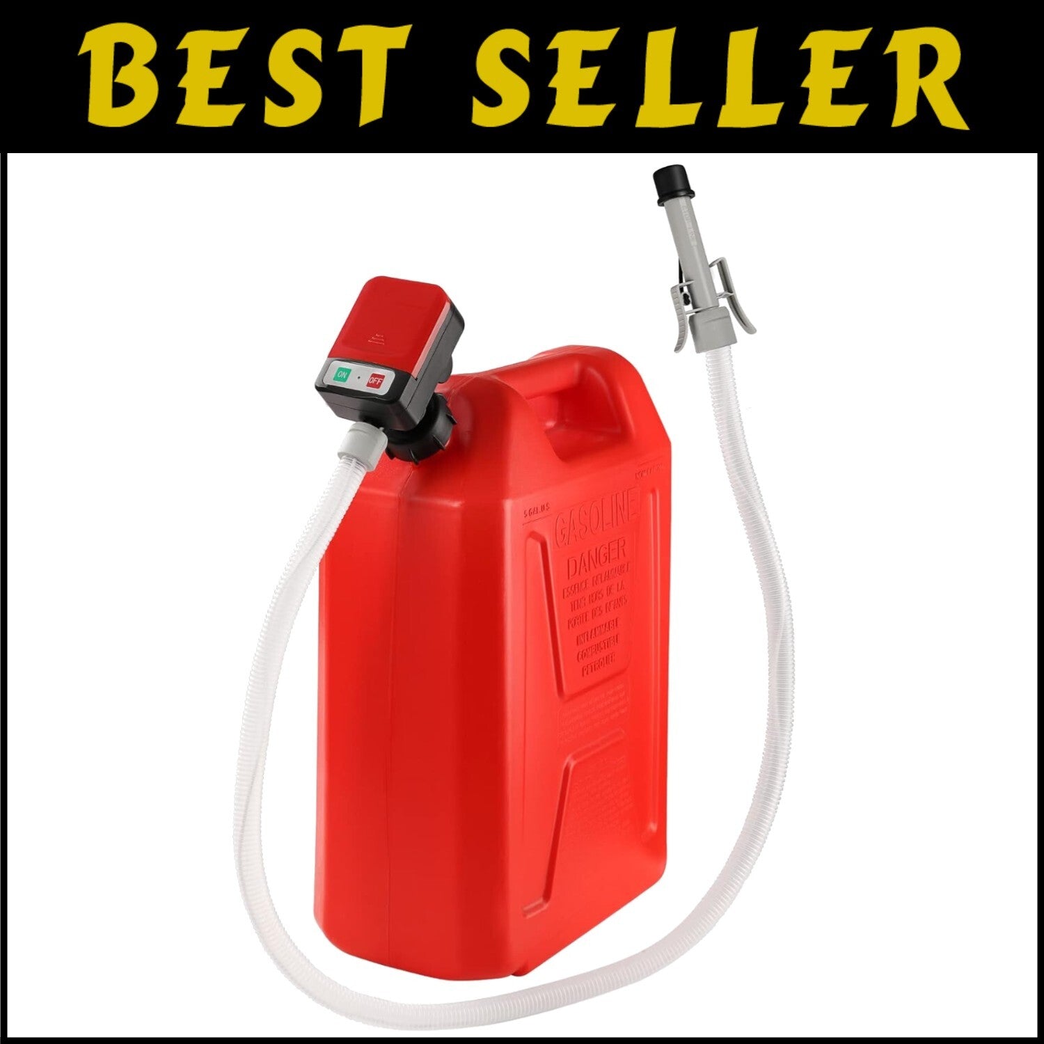 Efficient Fuel Transfer Pump – Delivers 2.4 GPM with Long Hose & Quiet Operation