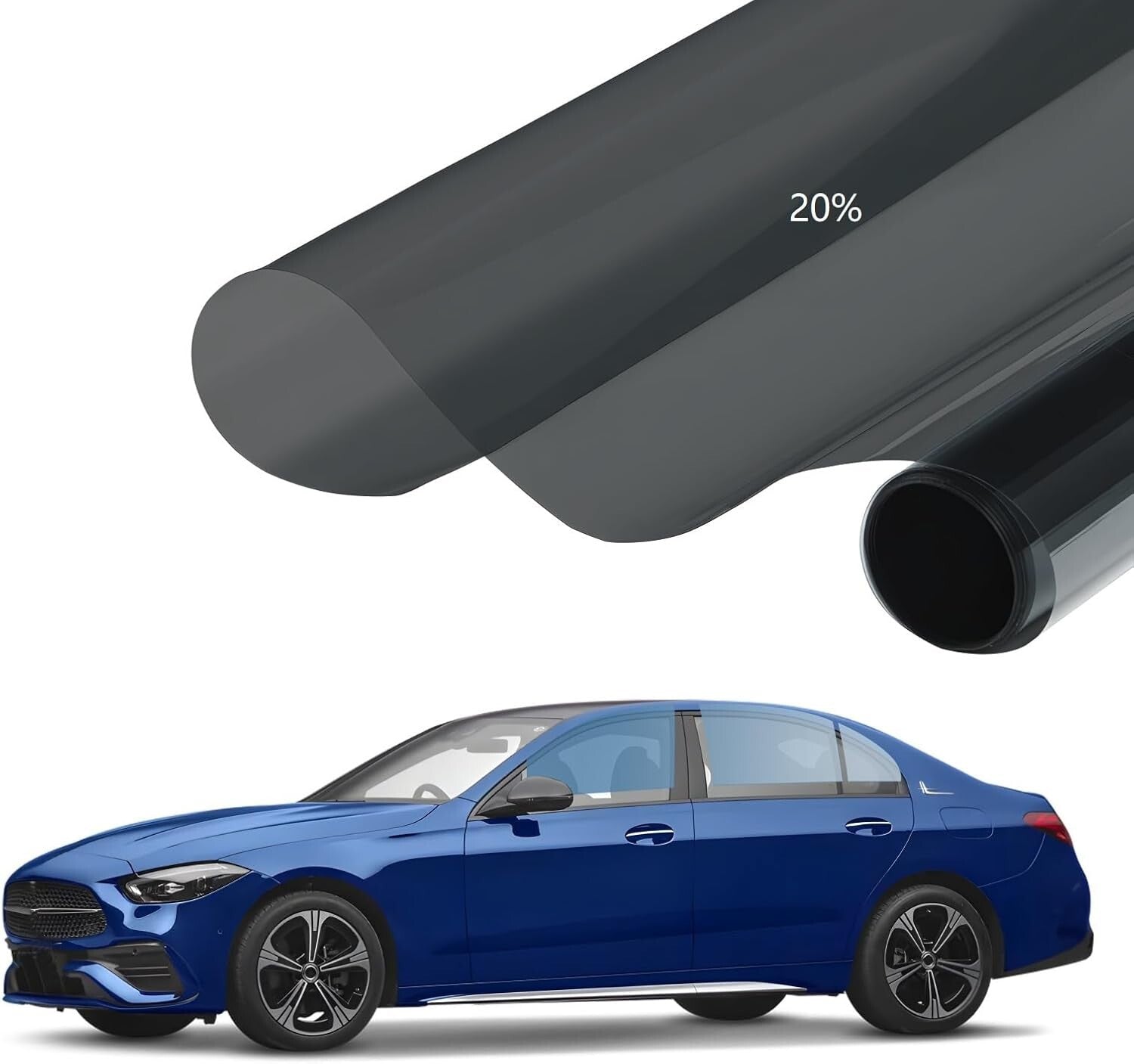 5% VLT Nano Ceramic Window Tint Film for Cars & SUVs - 36" x 100ft Privacy Roll