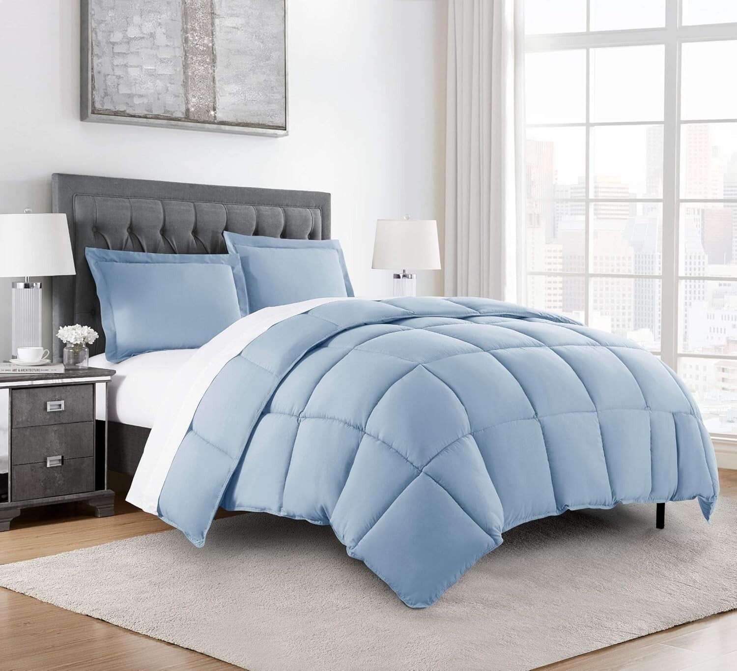 Elegant King Size Down Alternative Comforter Set - 3-Piece Lightweight Design