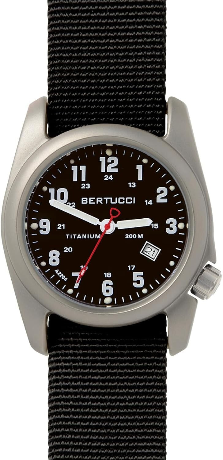 A-2T Original Classic 40mm Men's Titanium Watch - Water-Resistant & Stylish