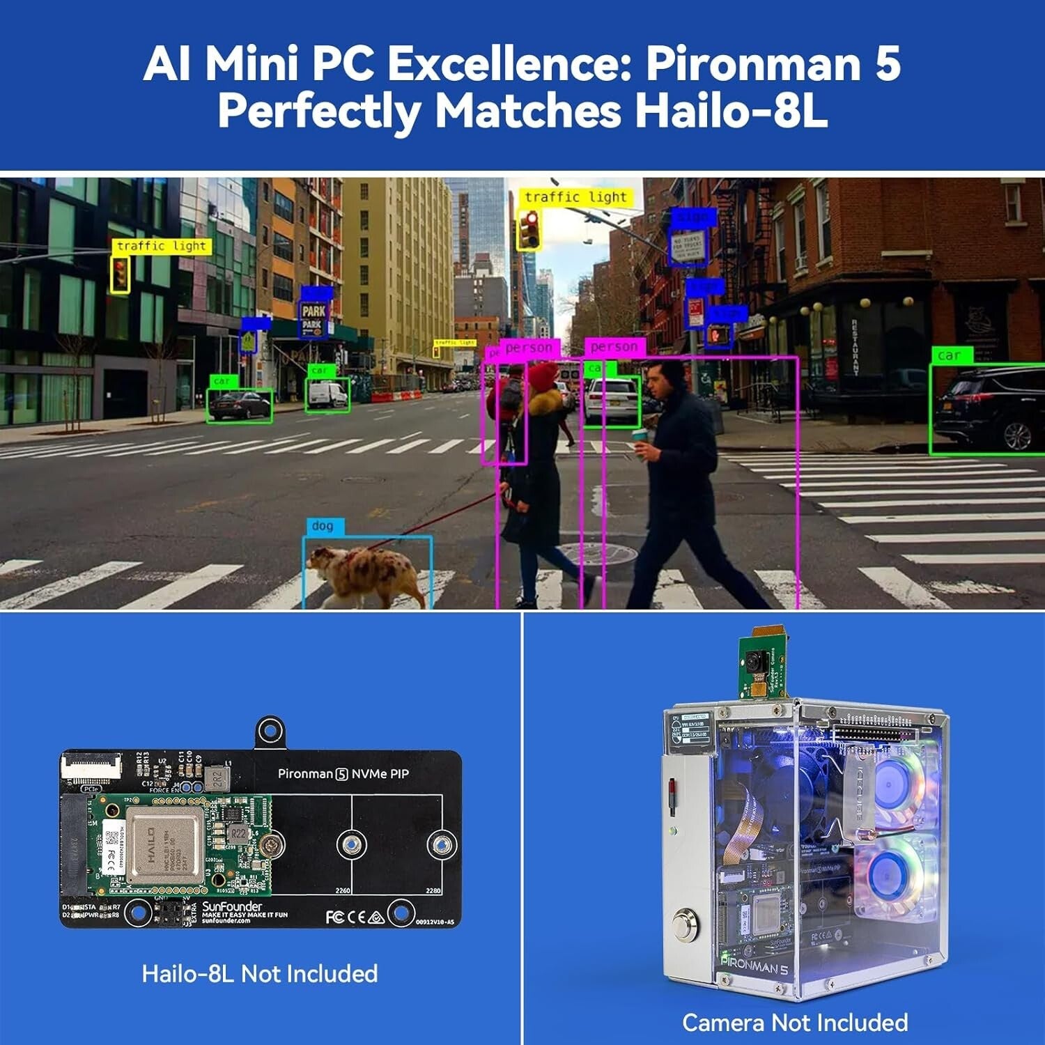 Advanced Cooling HDMI Mini PC Case for Raspberry Pi 5 with Dual RGB & Safety