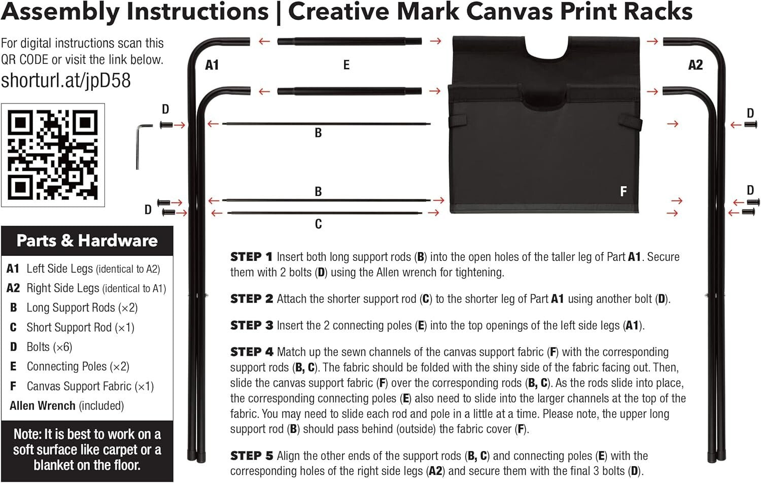 Versatile Folding Artwork Display Stand - Perfect for Art Shows and Galleries