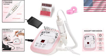 Load image into Gallery viewer, High-Speed Nail Efile Machine with Adjustable RPM and Professional Accessories