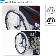 Load image into Gallery viewer, Puncture-Proof 24x1 3/8” Wheelchair Tires - Lightweight Solid Pair for Easy Use