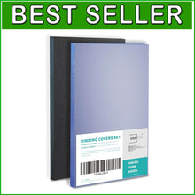 Load image into Gallery viewer, Professional Binding Covers Set: 50 Clear PVC &amp; 50 Sand-Textured, 11 x 17 in