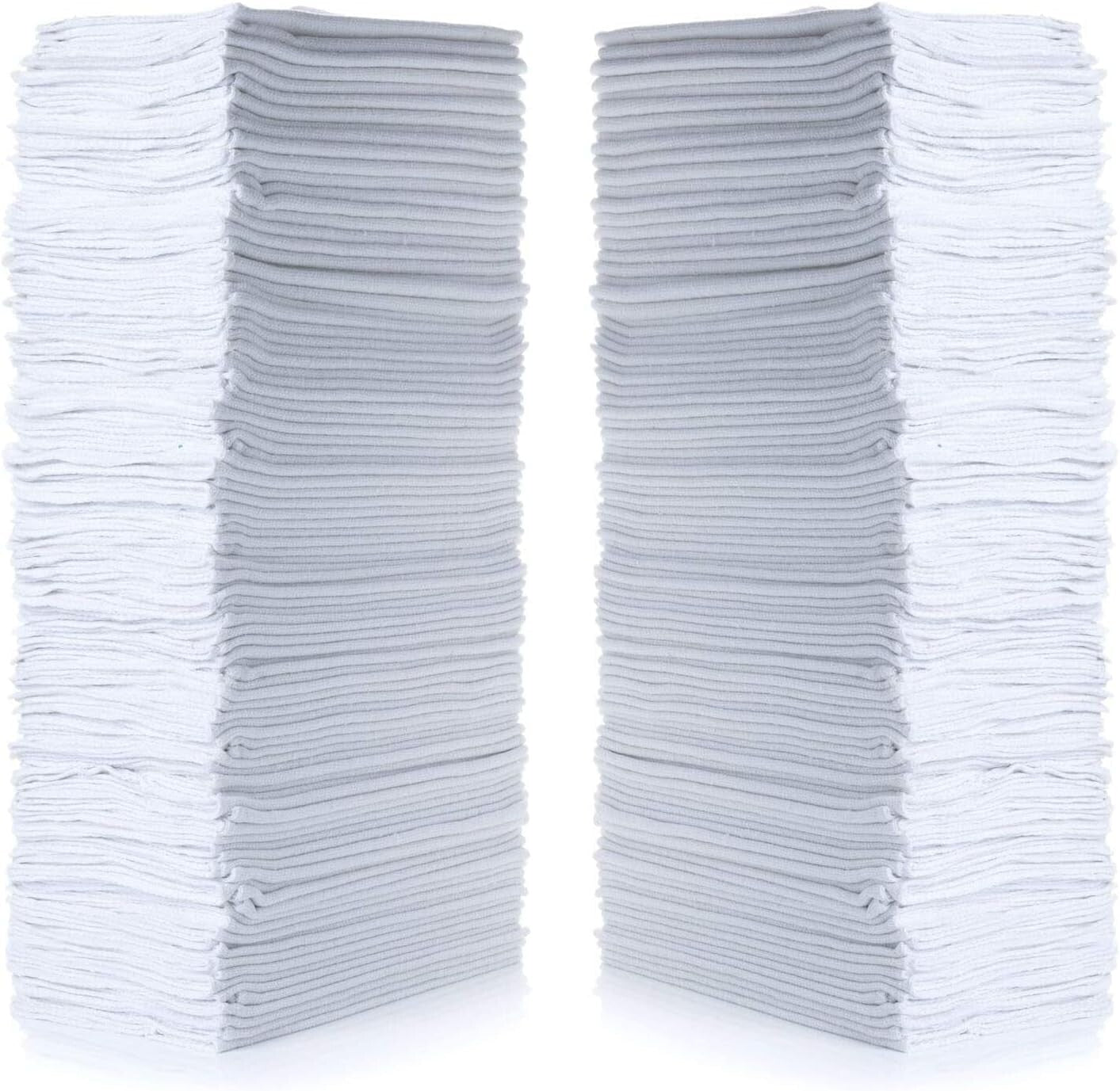 150 Reusable Cotton Towels, 14" x 12", 600 Count - Essential for Home & Auto