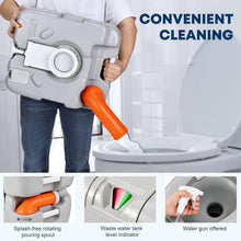 Load image into Gallery viewer, Portable RV Toilet with 5.8 Gallon Detachable Waste Tank - Leak-Proof &amp; Odorless