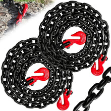 Load image into Gallery viewer, Secure Your Loads with 10ft G80 Transport Chain - 7100 lbs Capacity, Pack of 2