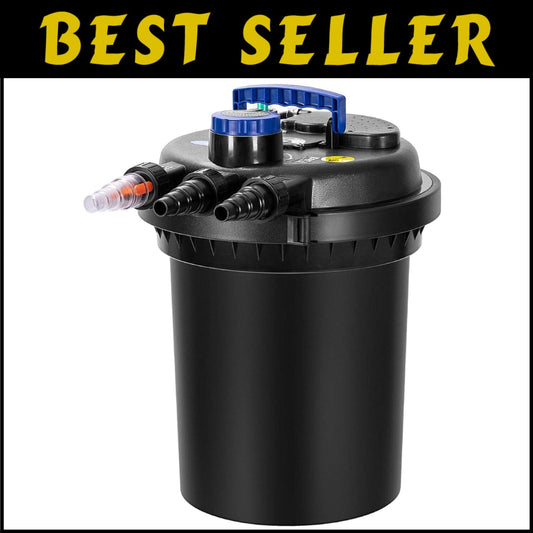 Bio Pressure Pond Filter with 13W UV Light - 2630 GPH for Koi & Ornamental Ponds
