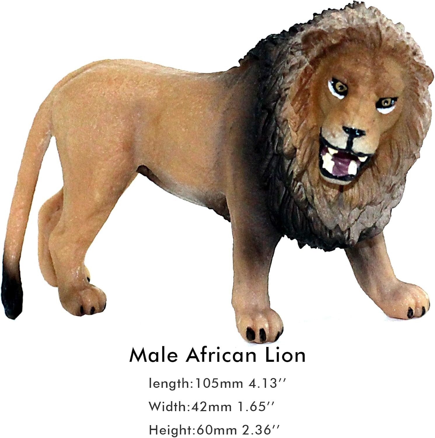 Realistic 13-Piece Lion Figurine Playset - African Jungle Animal Toy Set