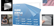 Load image into Gallery viewer, Durable 1/8-Inch Clear Acrylic Sheets - 2 Pack for Custom Projects &amp; Signs