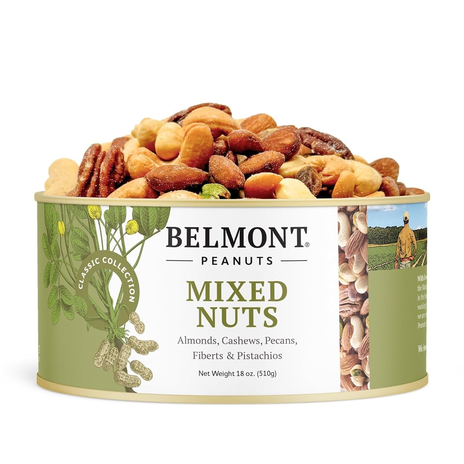 Family-Farmed Gourmet Mixed Nuts - 18 oz Premium Snack with Simple Ingredients