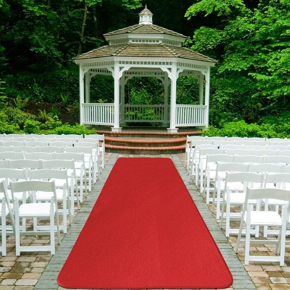 3 Feet x 15 Feet Red Carpet Aisle Runner - Perfect for Housewarming Occasions