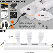 Load image into Gallery viewer, Adjustable Wireless LED Spotlights for Art Displays - Easy Mount Rechargeable