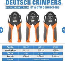 Load image into Gallery viewer, Automotive Connector Crimping Tool Set – 12 PCS with Extraction Tools Included