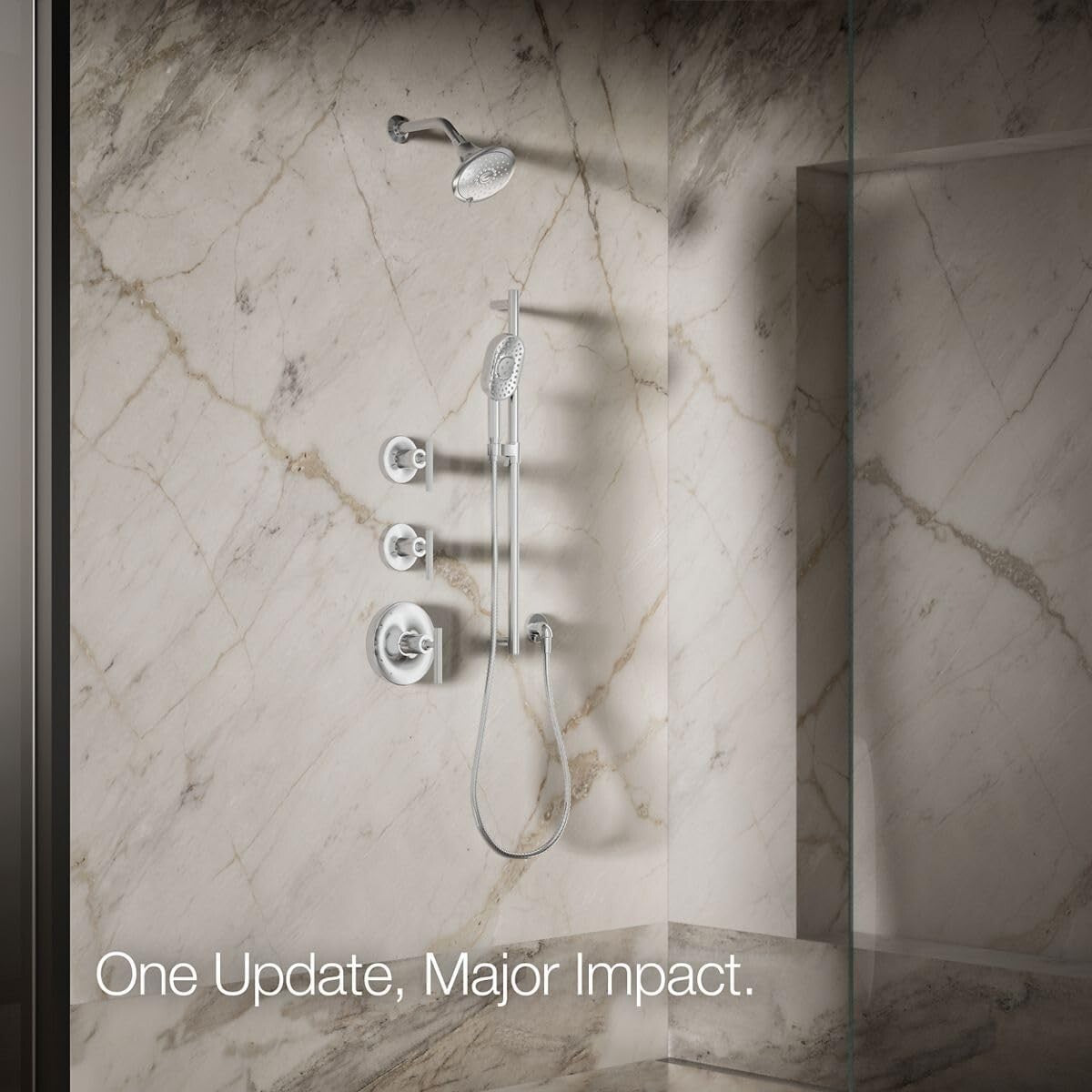 Forte Wall-Mount Showerhead with Katalyst Technology - 2.5 GPM Full Body Spray