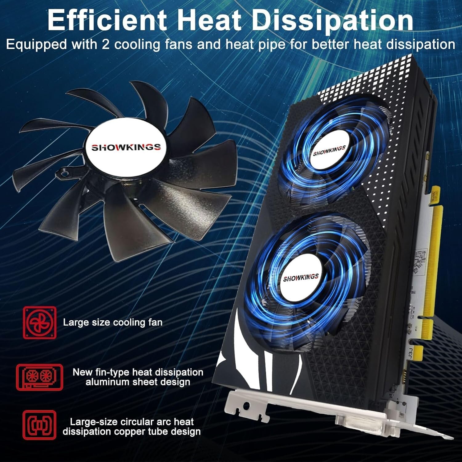 8GB GDDR5 Radeon RX 580 - Multi-Functional Graphics Card Perfect for Work & Play