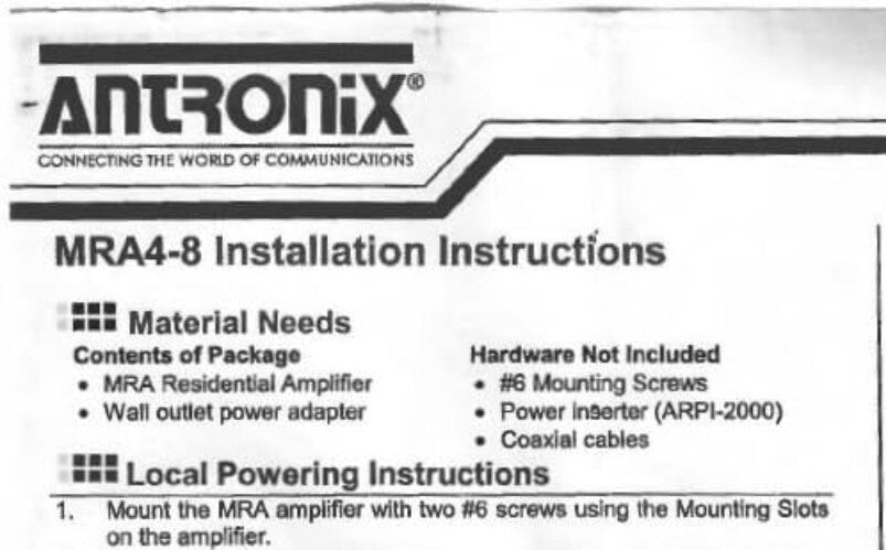 Advanced 4-Port Cable TV Amplifier - Boost UHF/VHF/FM Reception Effortlessly