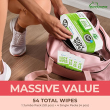 Load image into Gallery viewer, 216 XL Travel Body Wipes for Women - Hypoallergenic, Aloe and Vitamin E Infused