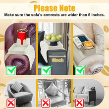 Load image into Gallery viewer, Weighted Silicone Sofa Arm Tray Set - Stylish Drink Holders for Cozy Living