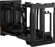Load image into Gallery viewer, Stylish Small Form Factor Gaming Case - Terra Graphite with Walnut Front Panel