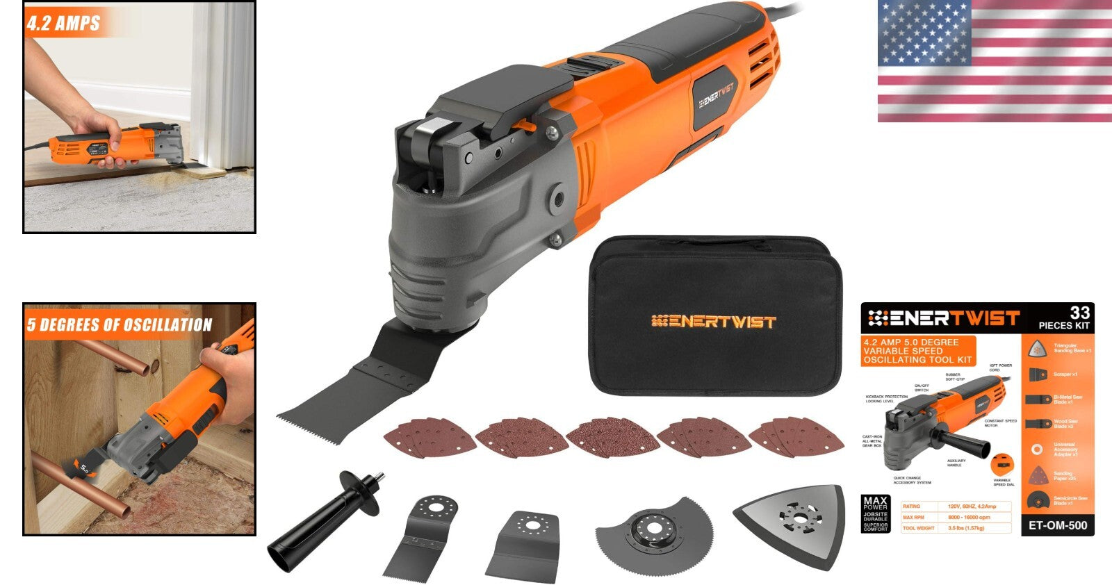 4.2 Amp Oscillating Multitool Kit with 31 Accessories - Ultimate DIY Solution