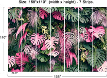 Load image into Gallery viewer, Luxurious Silk 3D Tropical Mural Wallpaper - Non-Self-Adhesive 158" x 110"