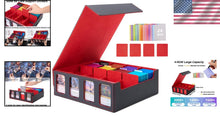 Load image into Gallery viewer, Multi-Functional Deck Box for 3000+ Cards with Magnetic Closure &amp; Supporters