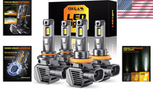 Load image into Gallery viewer, Cool White LED Light Bulbs Combo - H11 9005, 82K Lumen Upgrade for All Vehicles