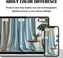 Load image into Gallery viewer, Velvet Room Darkening Curtains with Thermal Insulation - Misty Blue, 2 Panels