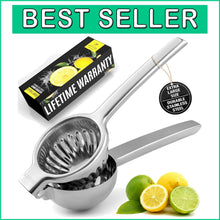 Load image into Gallery viewer, Extra Large Stainless Steel Lemon Squeezer - Effortless Juicing for Your Kitchen